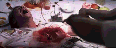 16. A cena do jantar e a filmagem do Chestburster